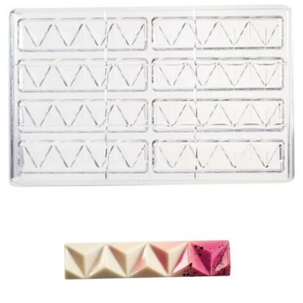 Martellato Chocolademal Pyramide Tablet (8x) 12,3x2,7x1,2 cm