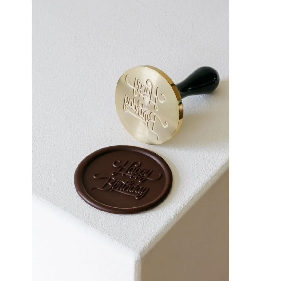 Martellato Chocolade Stempel Happy Birthday Ø3cm