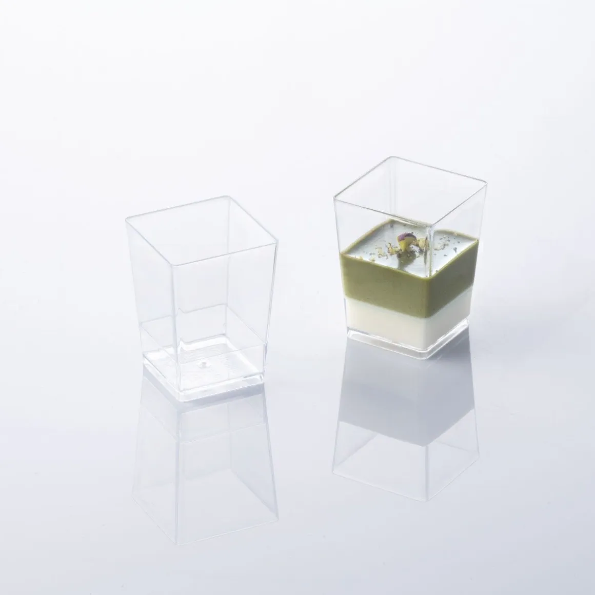 Martellato Lepelgebak cups Vierkant (60 ml) / 100 stuks