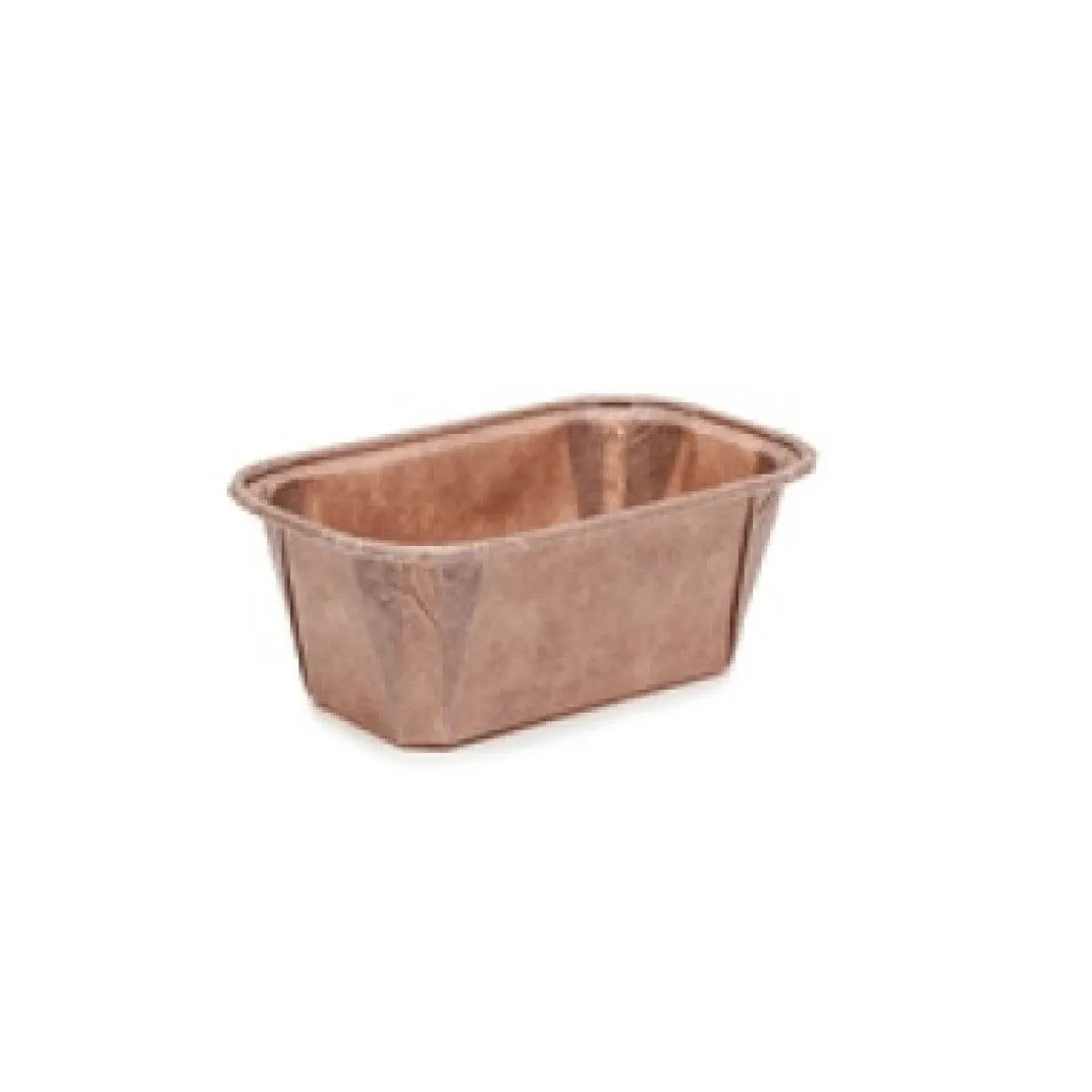 Mini Cakevorm Karton 8x4x4cm Bruin (per stuk)
