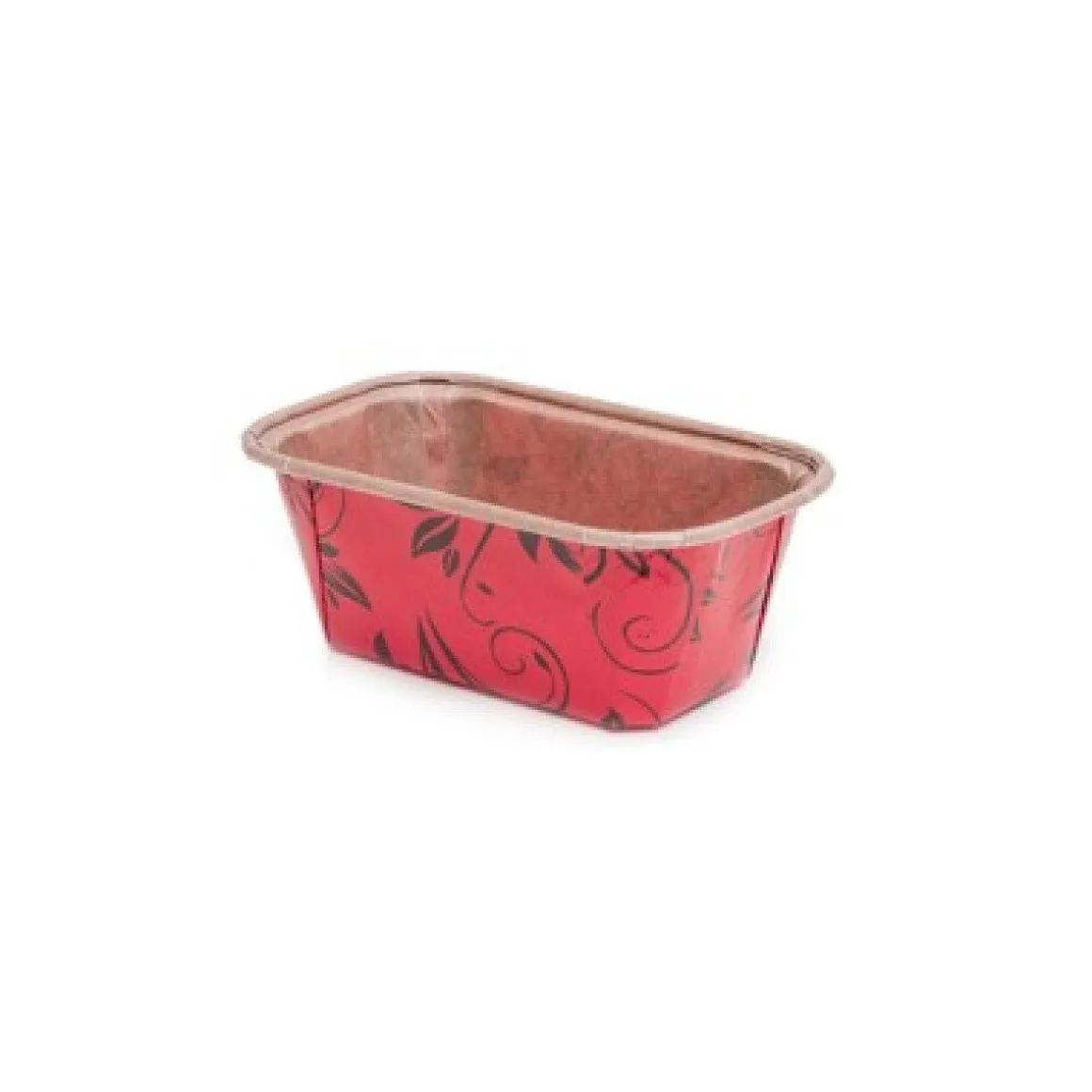 Mini Cakevorm Karton 8x4x4cm Rood (per stuk)