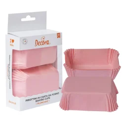Mini Plumcake Bakvorm Roze 80x50x32(h)mm 36 stuks