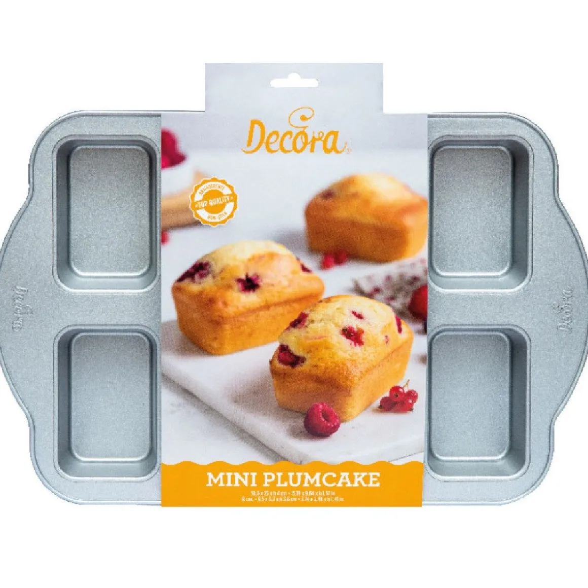 Mini Plumcake Bakvorm 9,5x6,3cm 8st.