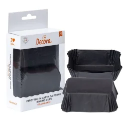 Mini Plumcake Bakvorm Zwart 80x50x32(h)mm 36 stuks