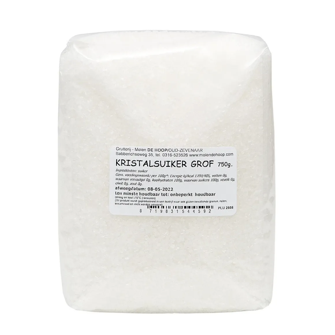 Molen de Hoop Kristalsuiker Grof 750g