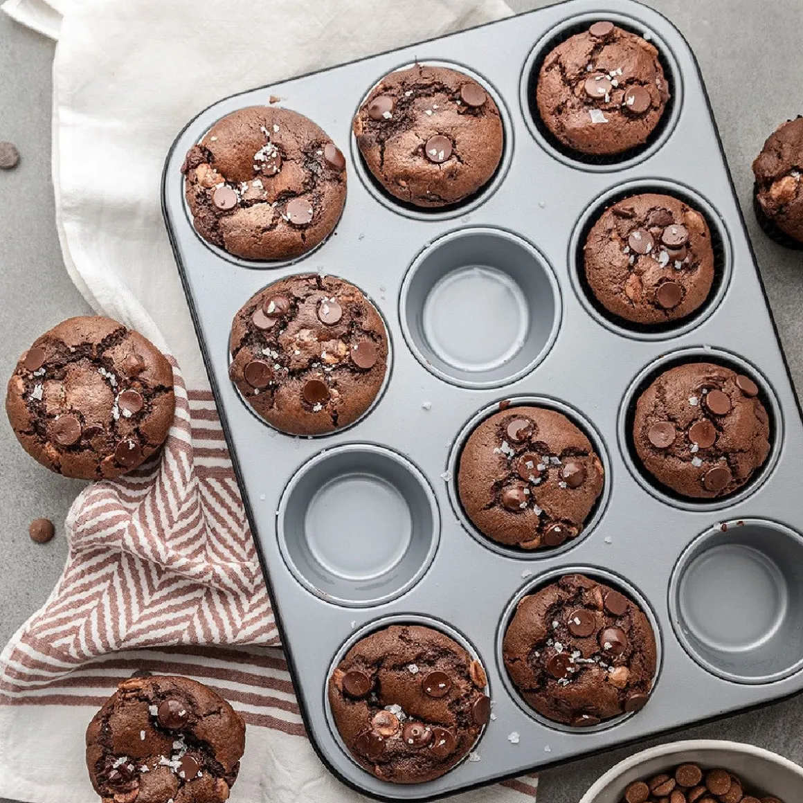 Muffin / Cupcake Bakvorm 12 stuks