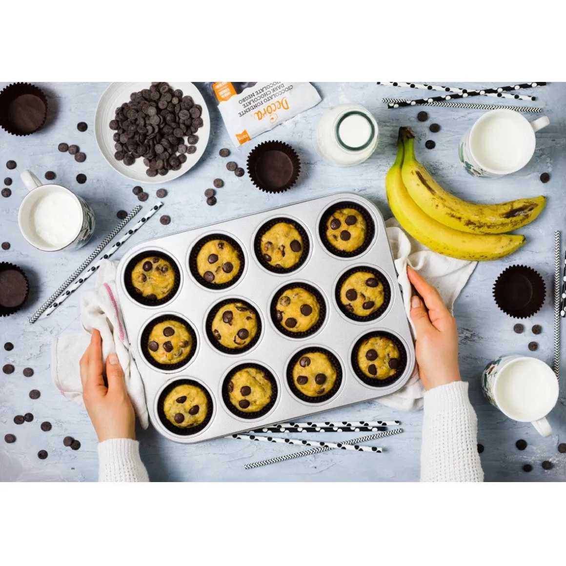 Muffin / Cupcake Bakvorm 12 stuks