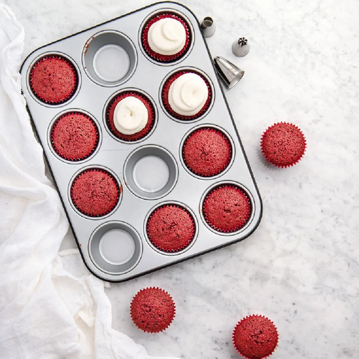 Muffin / Cupcake Bakvorm 12 stuks