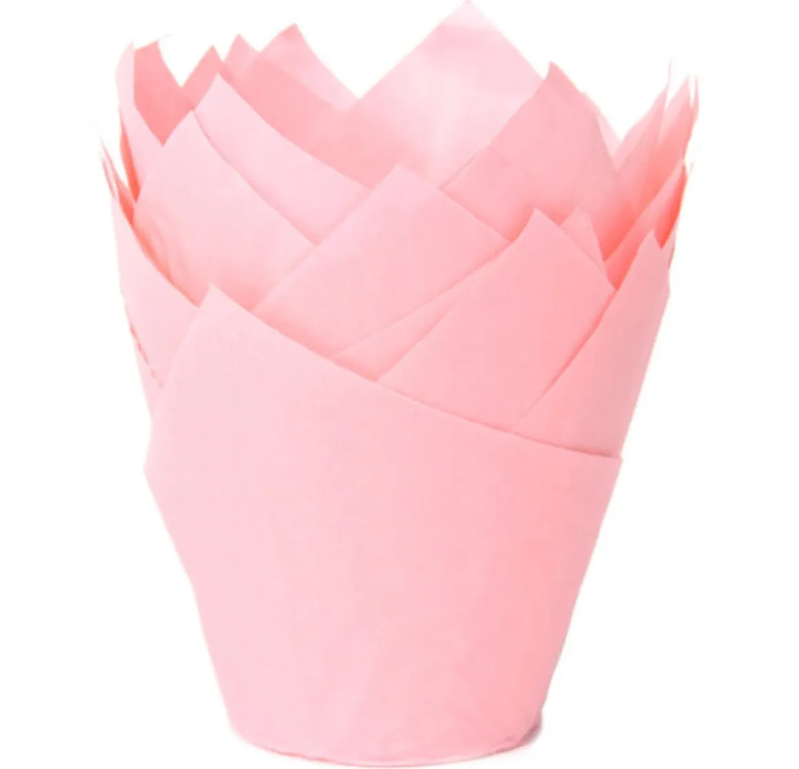 Muffin Cups HoM Tulp Baby Roze 36st.