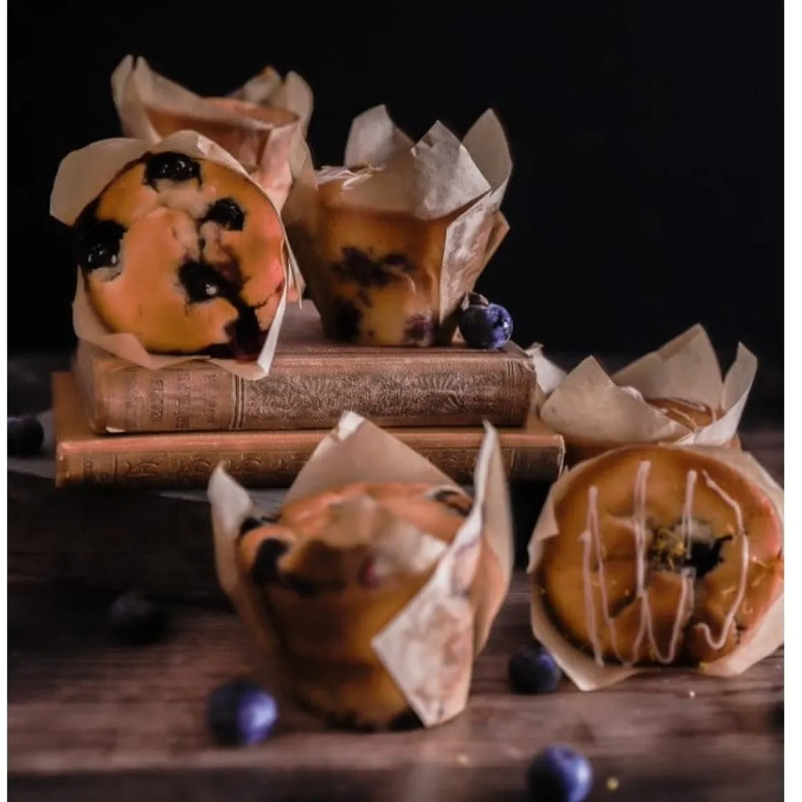 Muffin Cups HoM Tulp Kraft 200st.