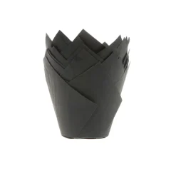 Muffin Cups HoM Tulp Zwart 36st.