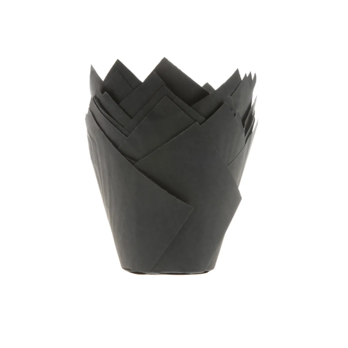 Muffin Cups HoM Tulp Zwart 36st.