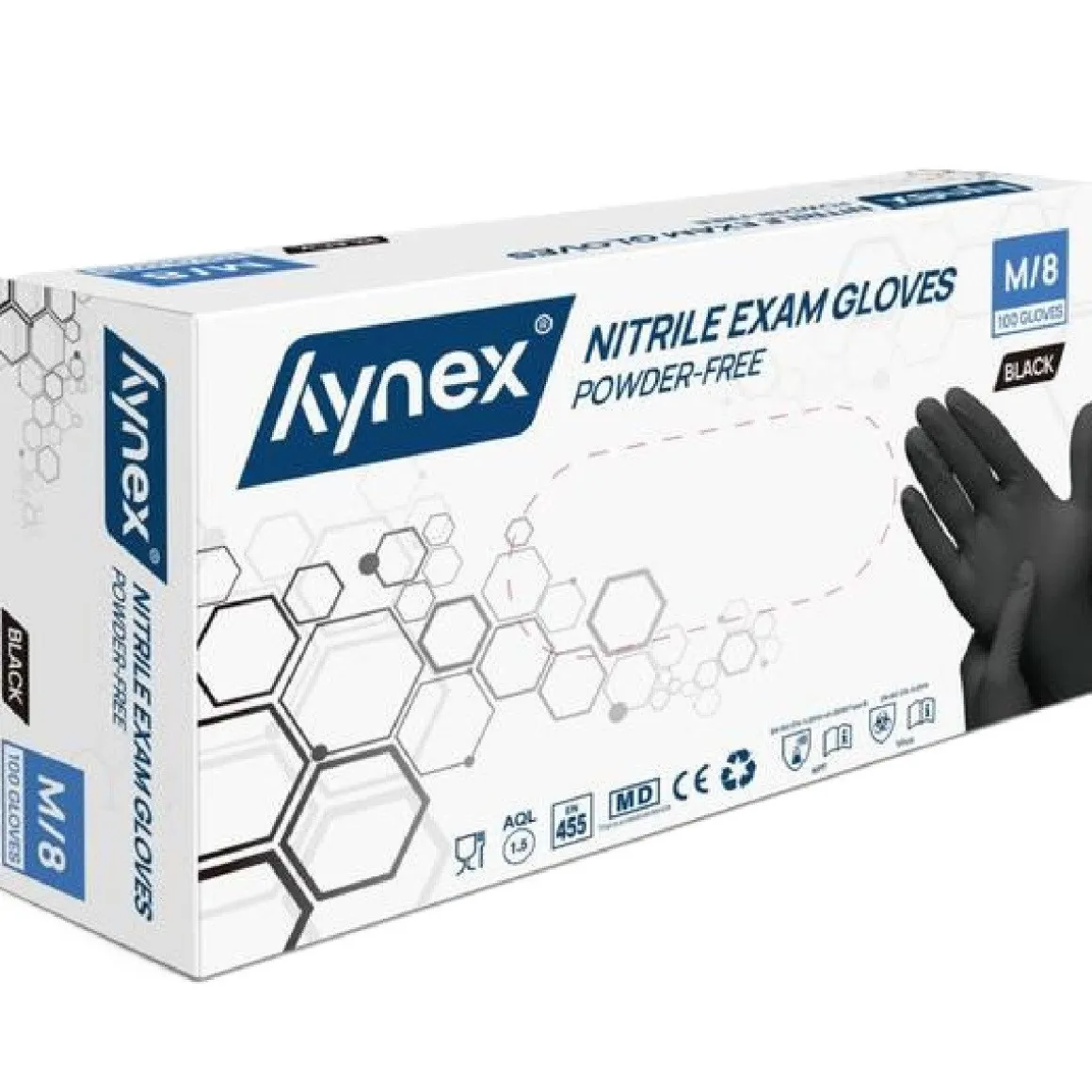 Nitril Handschoenen (Wegwerp) Zwart 100st. - Maat M