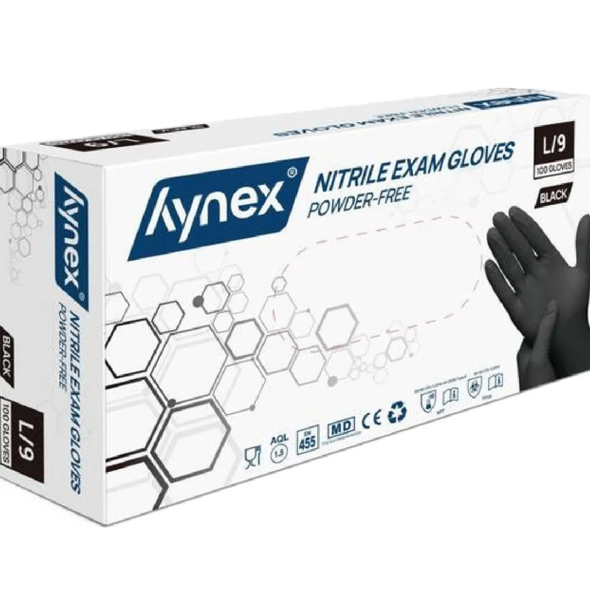 Nitril Handschoenen (Wegwerp) Zwart 100st. - Maat L