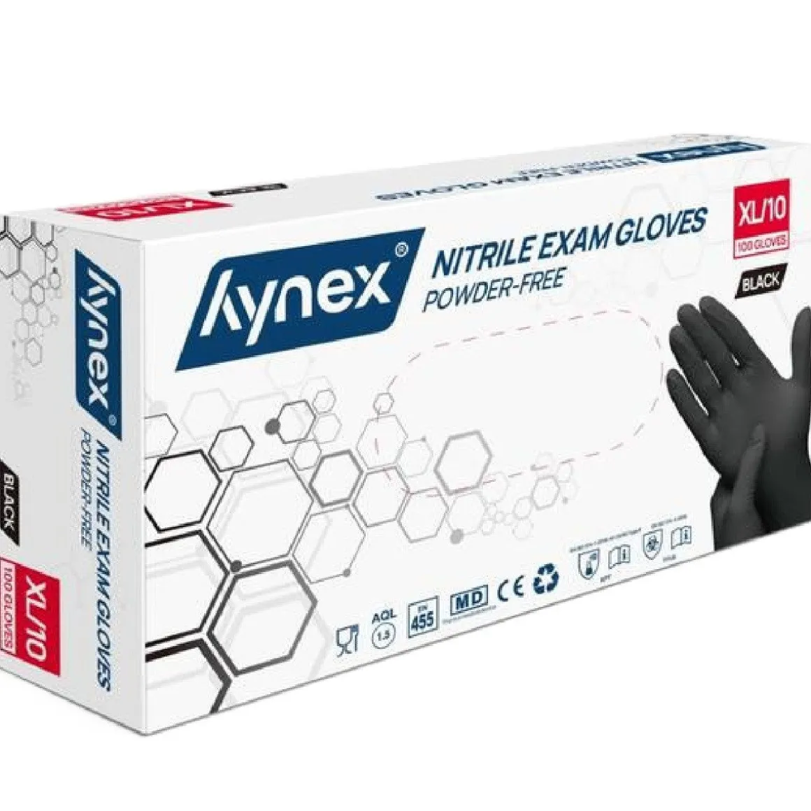 Nitril Handschoenen (Wegwerp) Zwart 100st. - Maat XL