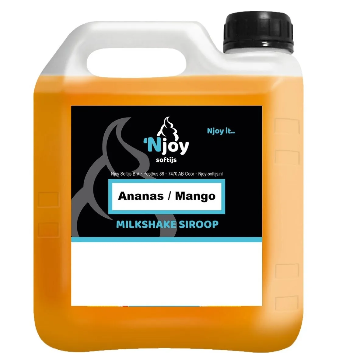 Njoy Milkshake Siroop Ananas/Mango (2 liter)