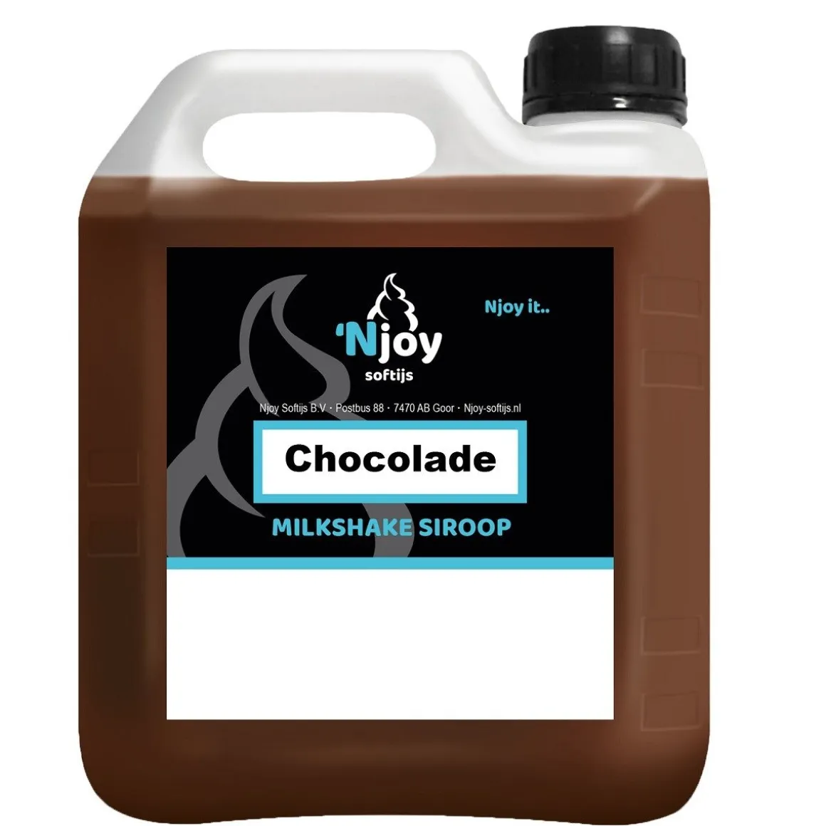 Njoy Milkshake Siroop Chocolade (2 liter)