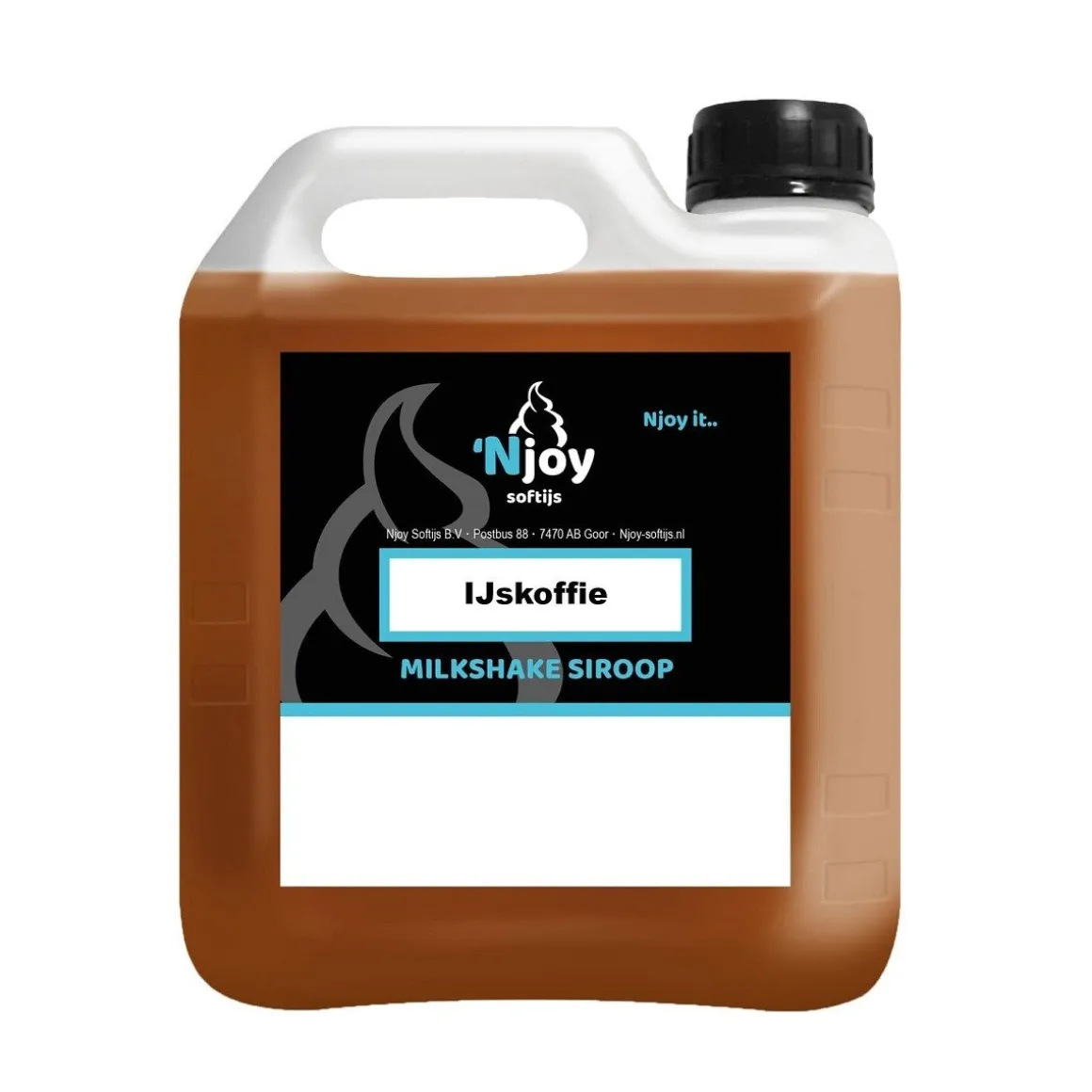 Njoy Milkshake Siroop IJskoffie/Latte Macchiato (2 liter)