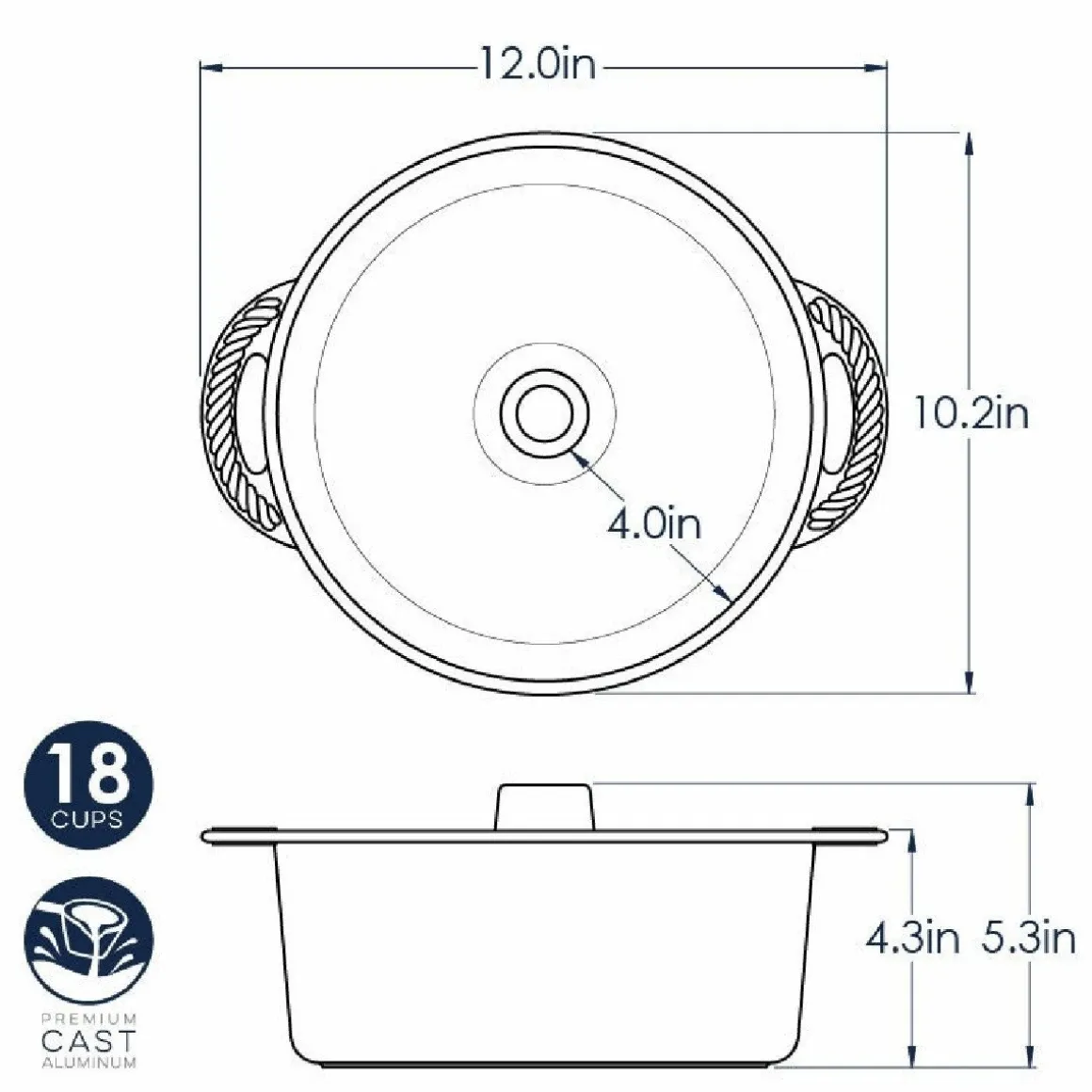 Nordic Ware Angel Food Cake Bakvorm