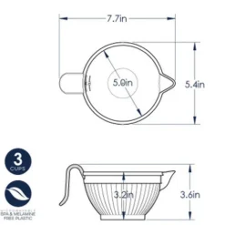 Nordic Ware Beslagkom Kunststof Hittebestendig 0,7L (Ø13cm)