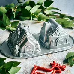 Nordic Ware Gingerbreadhuis Duet Bakvorm
