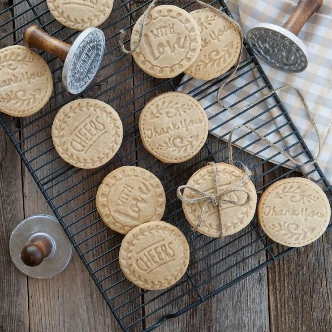 Nordic Ware Koekjesstempel Greetings Set/3