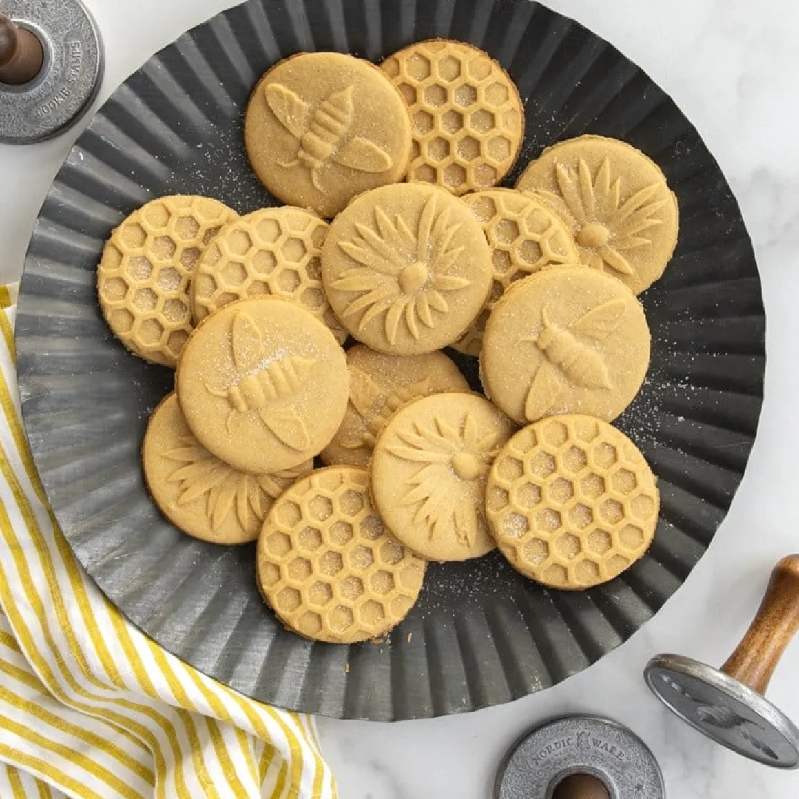 Nordic Ware Koekjesstempel Honey Bees Set/3
