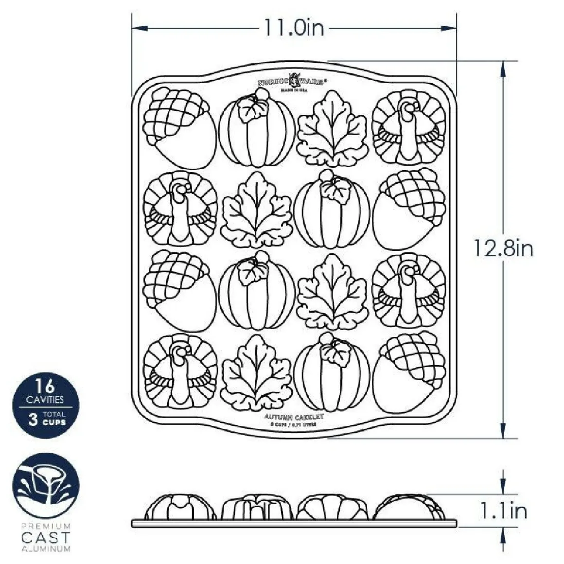 Nordic Ware Mini Herfst Bakvorm
