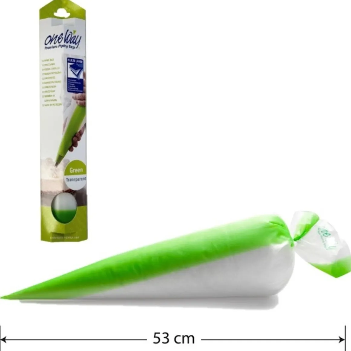 One Way Wegwerp Spuitzak Masterline Green 12st - 53x28cm