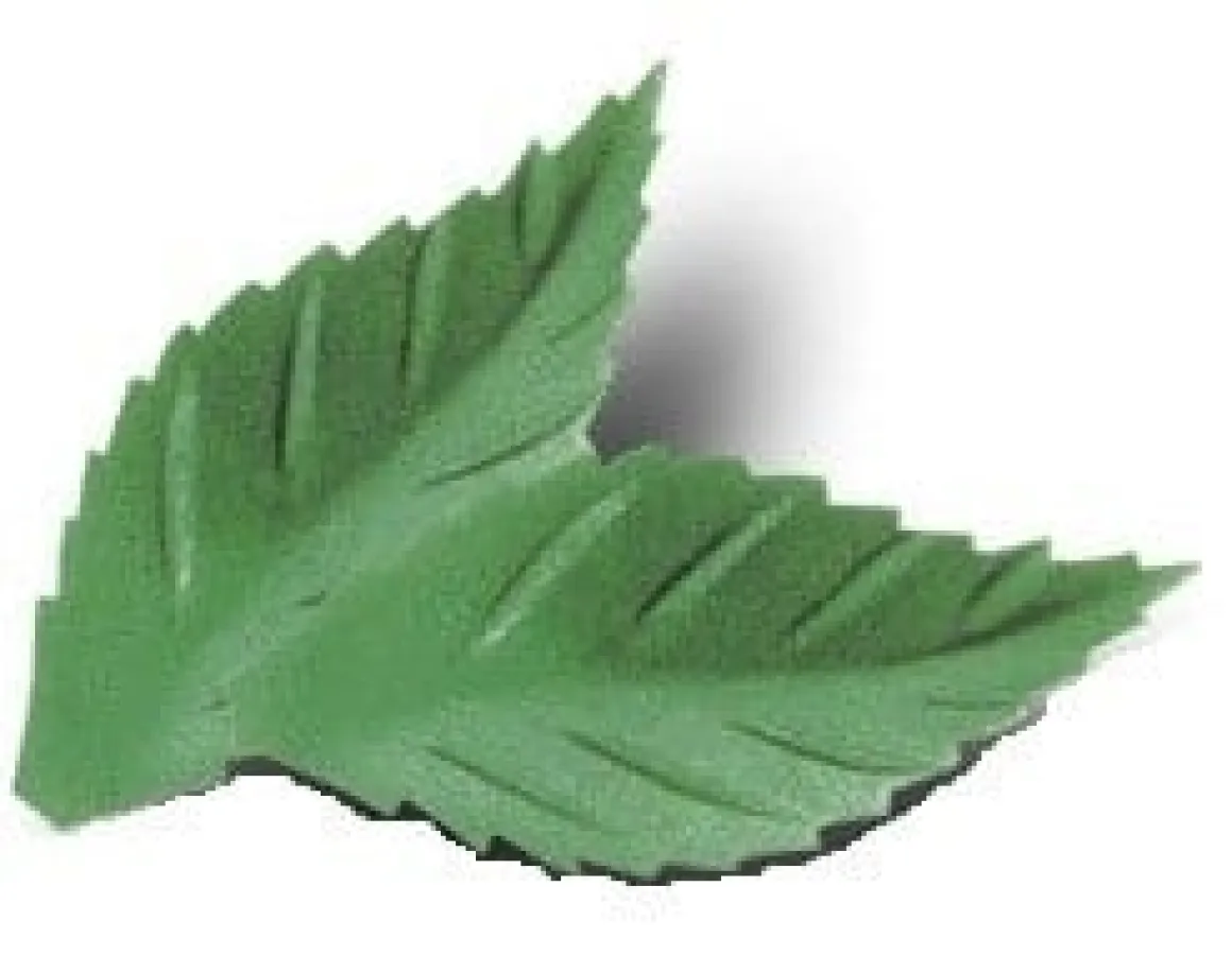 Ouwel Blaadjes Gekarteld Groen 38mm (1000st)