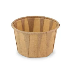 Papieren Bakje Rond Bruin Ø5,8x3,6cm 200st.