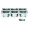 Patisse Mini Cheesecake Bakvorm Losse Bodems Silver-Top Ø8cm