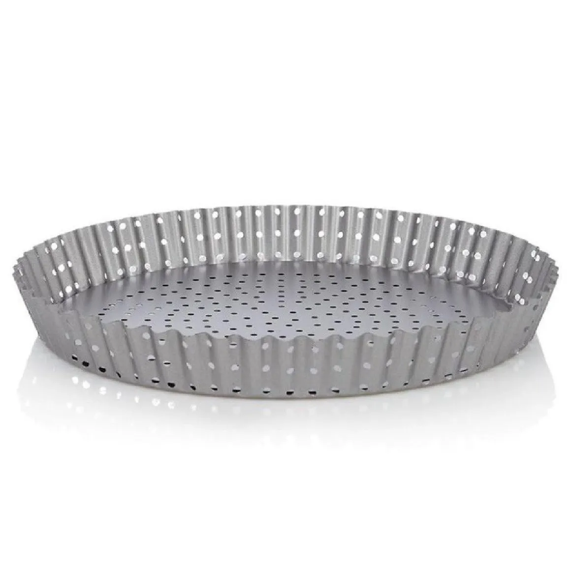 Patisse Quichevorm Geperforeerd Losse Bodem Silver-Top Ø28cm