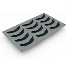 Pavoni Siliconen Vorm Banaan 90x40,5mm (12) 30x17,5cm