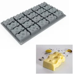 Pavoni Siliconen Vorm Gruyere Kaas 50x31mm (20) 30x17,5cm