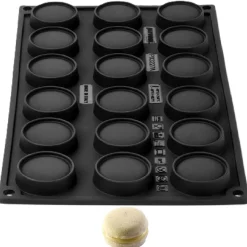 Pavoni Siliconen Vorm Mini Macaron Ø4x2,5cm (18) Set/2