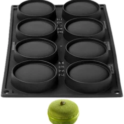 Pavoni Siliconen Vorm Mono Macaron Ø7x3,5cm (8) Set/2