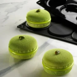 Pavoni Siliconen Vorm Mono Macaron Ø7x3,5cm (8) Set/2