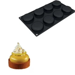 Pavoni Siliconen Vorm Rond Ø60x20mm (8) 30x17,5cm