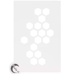 Plate-it Stencil Hexagon Set/6