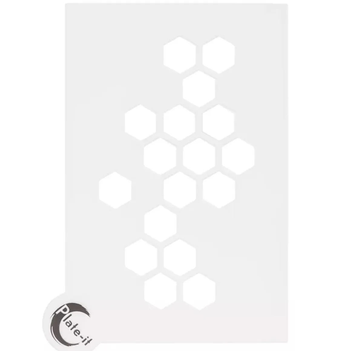 Plate-it Stencil Hexagon Set/6