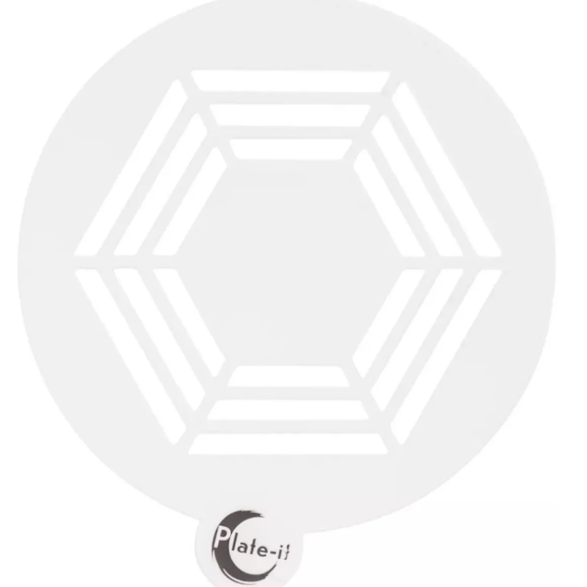 Plate-it Stencil Hexagon Set/6