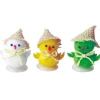 Pluche Decoratie Kuiken met Hoed Ass. 4,5cm 36st.**