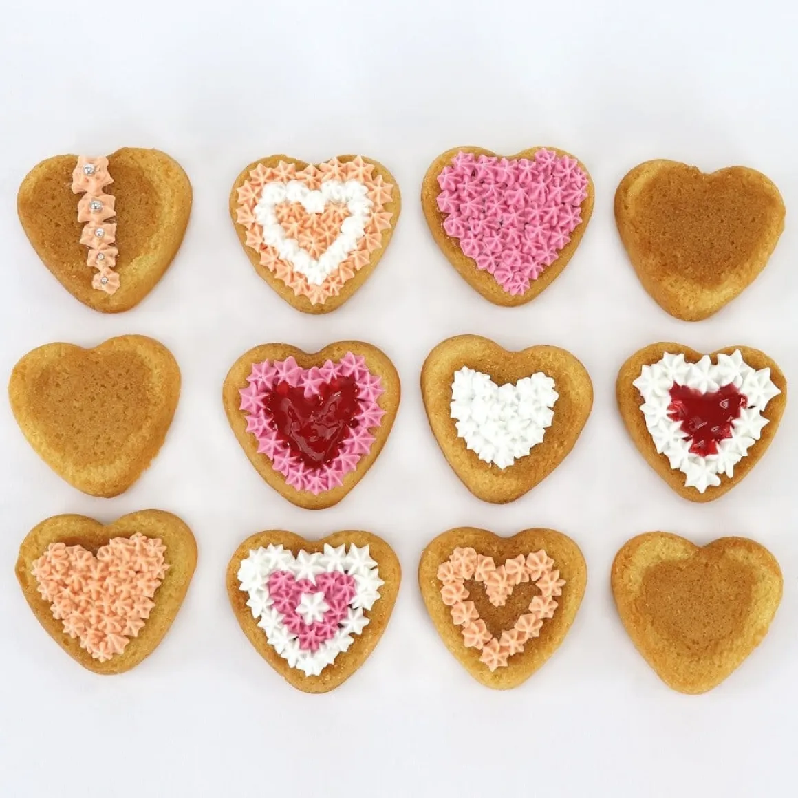 PME Bakvorm Hartjes 12 stuks