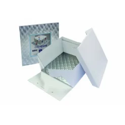 PME Cakeboard en doos vierkant 25x25x15 cm
