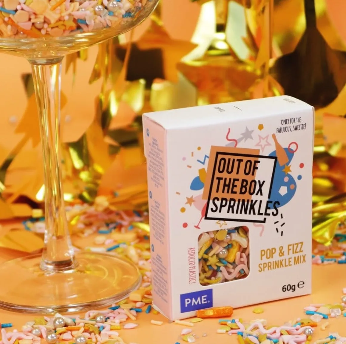 PME Champagne Sprinkle Mix (Out of the Box) 60g