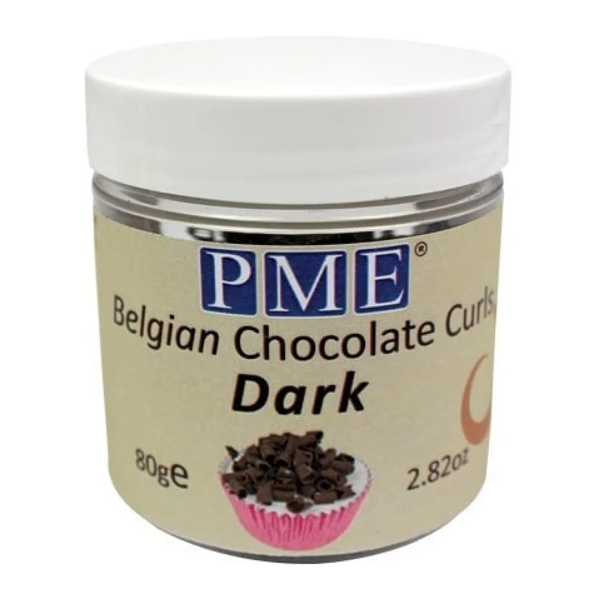 PME Chocoladekrullen Puur 85 gram
