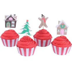 PME Cupcake Set Gingerbread Village Christmas 24st.**
