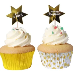 PME Cupcake Set Gouden Sterren 24st.