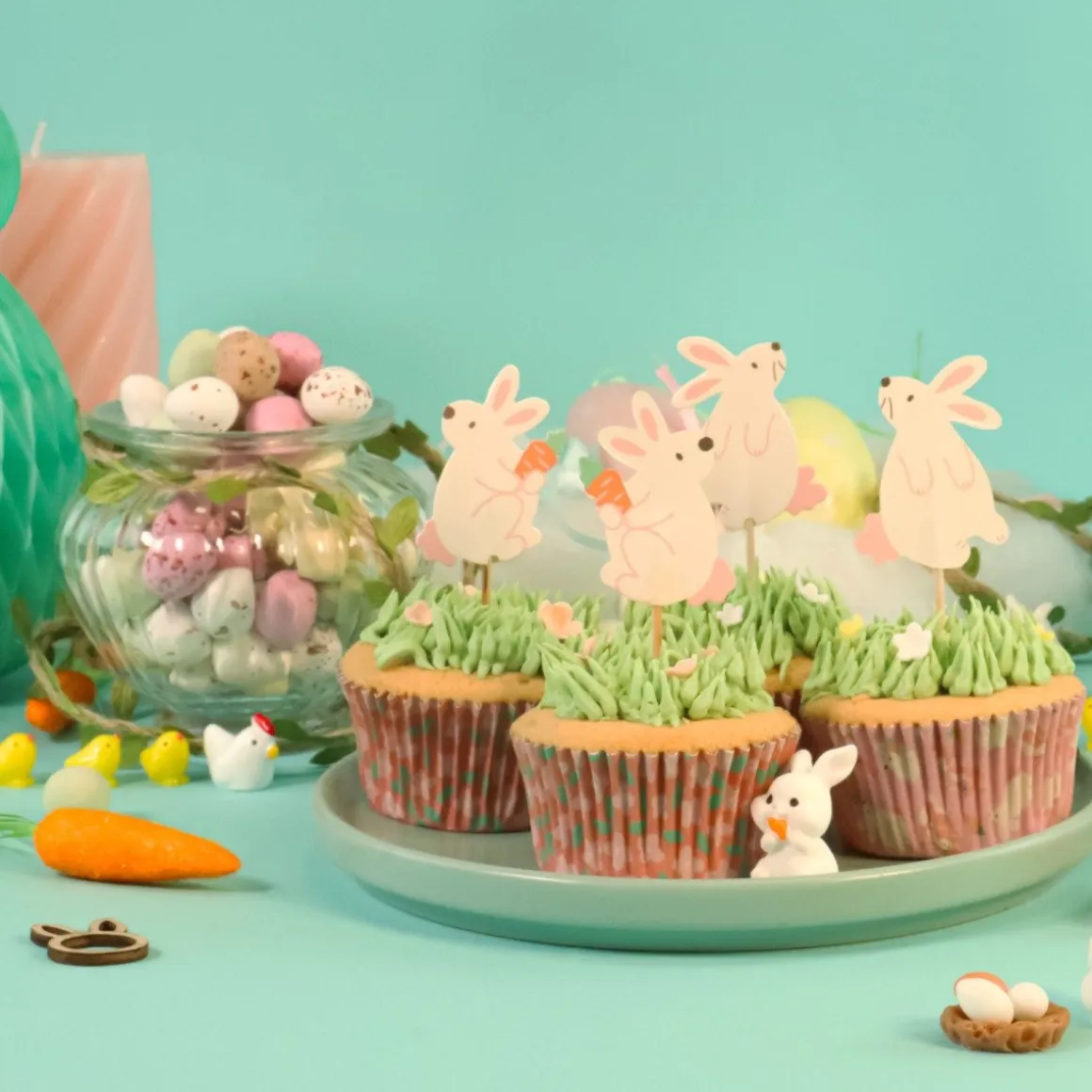 PME Cupcake Set Paashaas 24st.